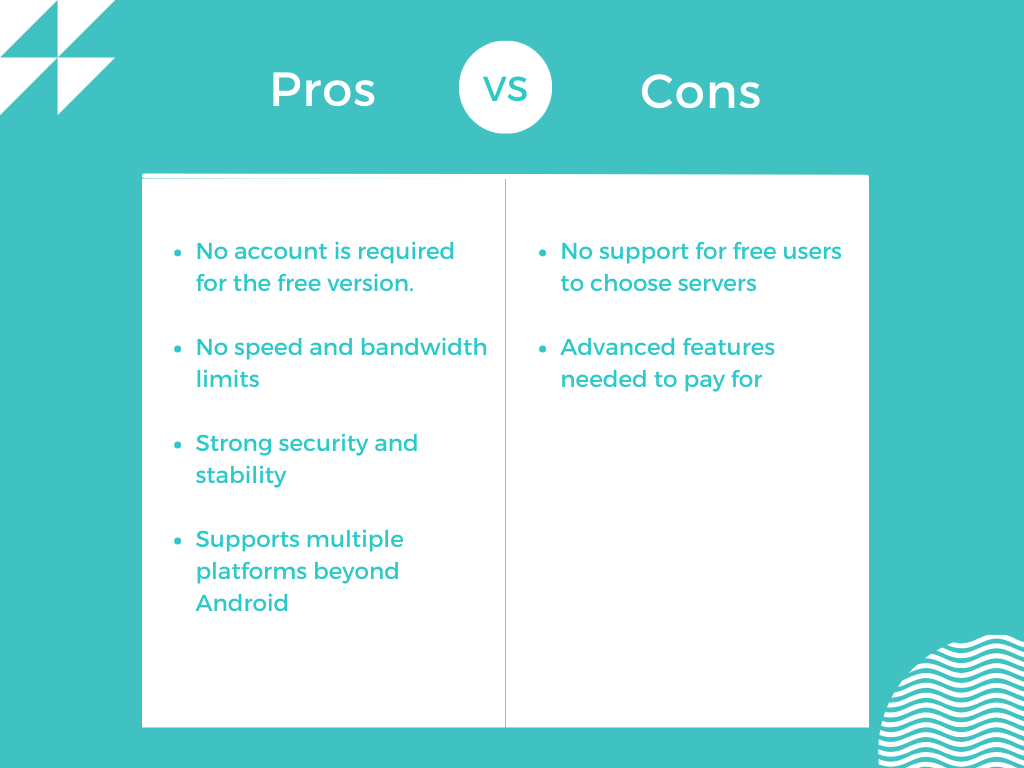 pros and cons of x-vpn