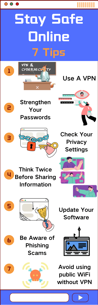 7 Tips to Stay Safe Online