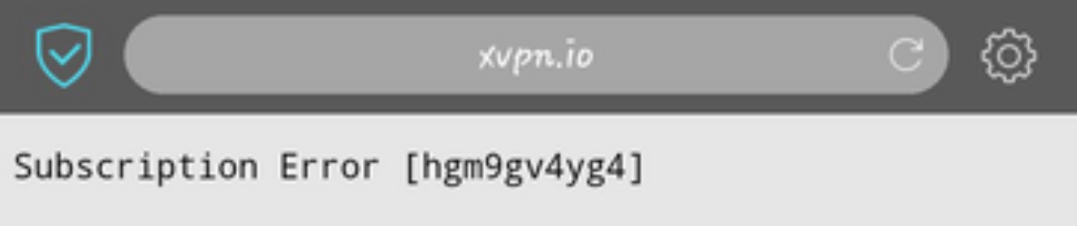 subscription error