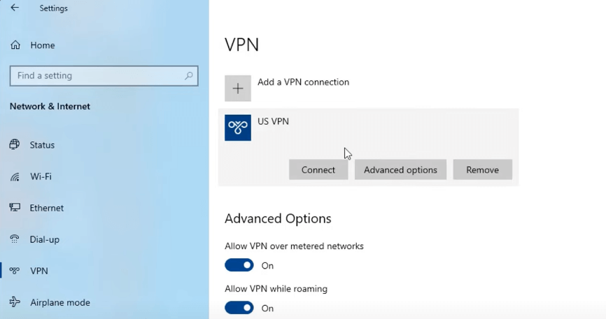 connect vpn