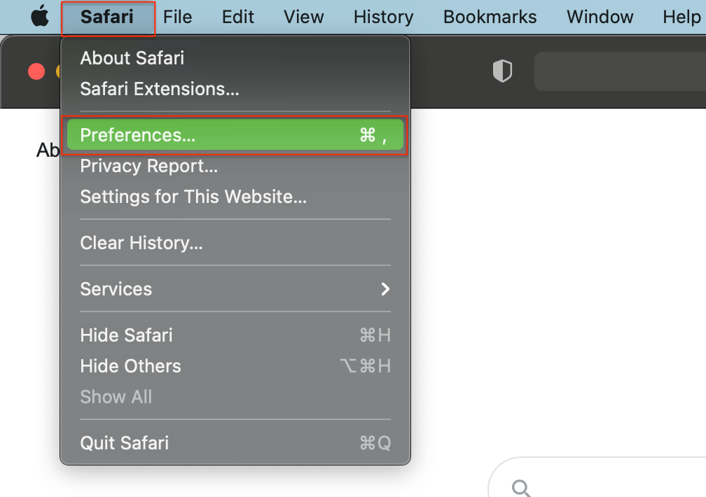 choose preferences