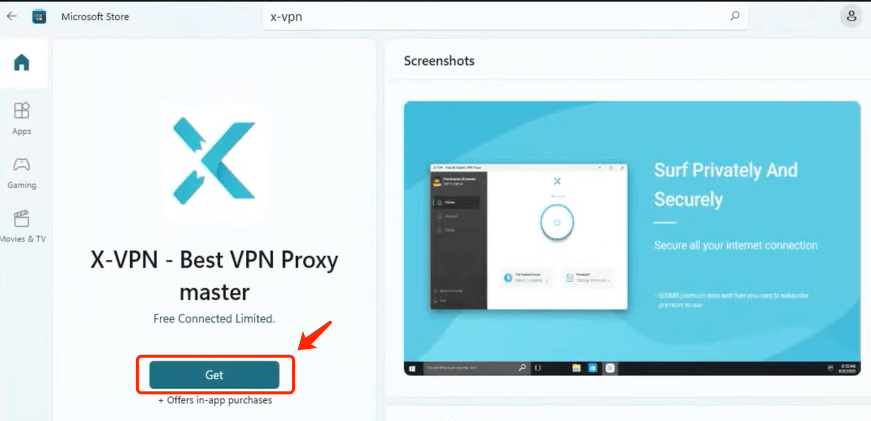 download xvpn from microsoft store