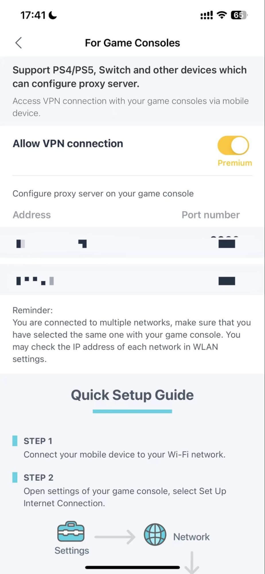 using a vpn on ps4 and ps5