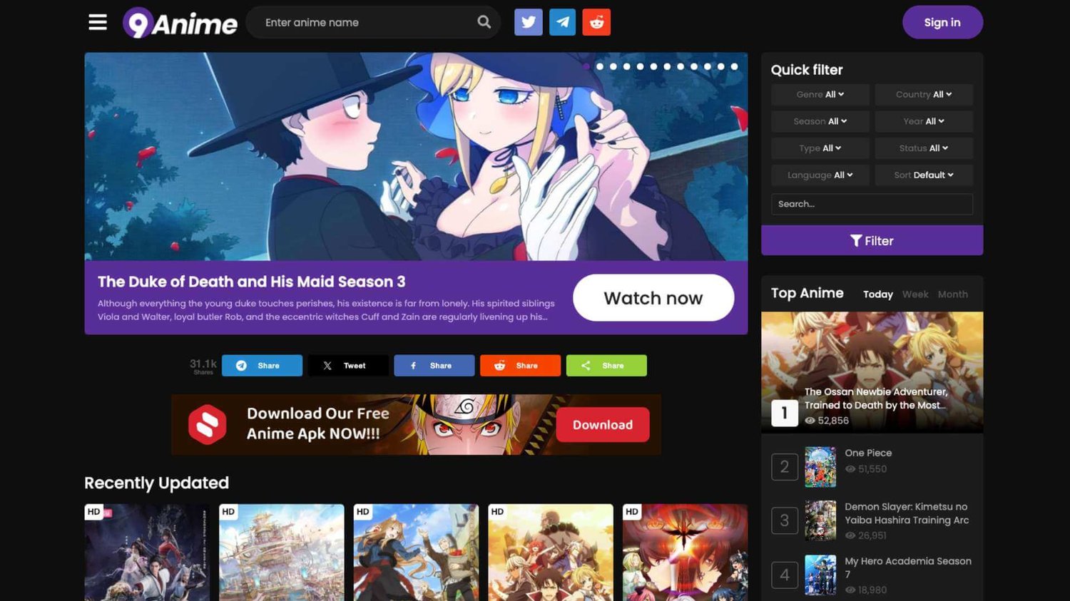 AnimeFlix Alternative, 9anime