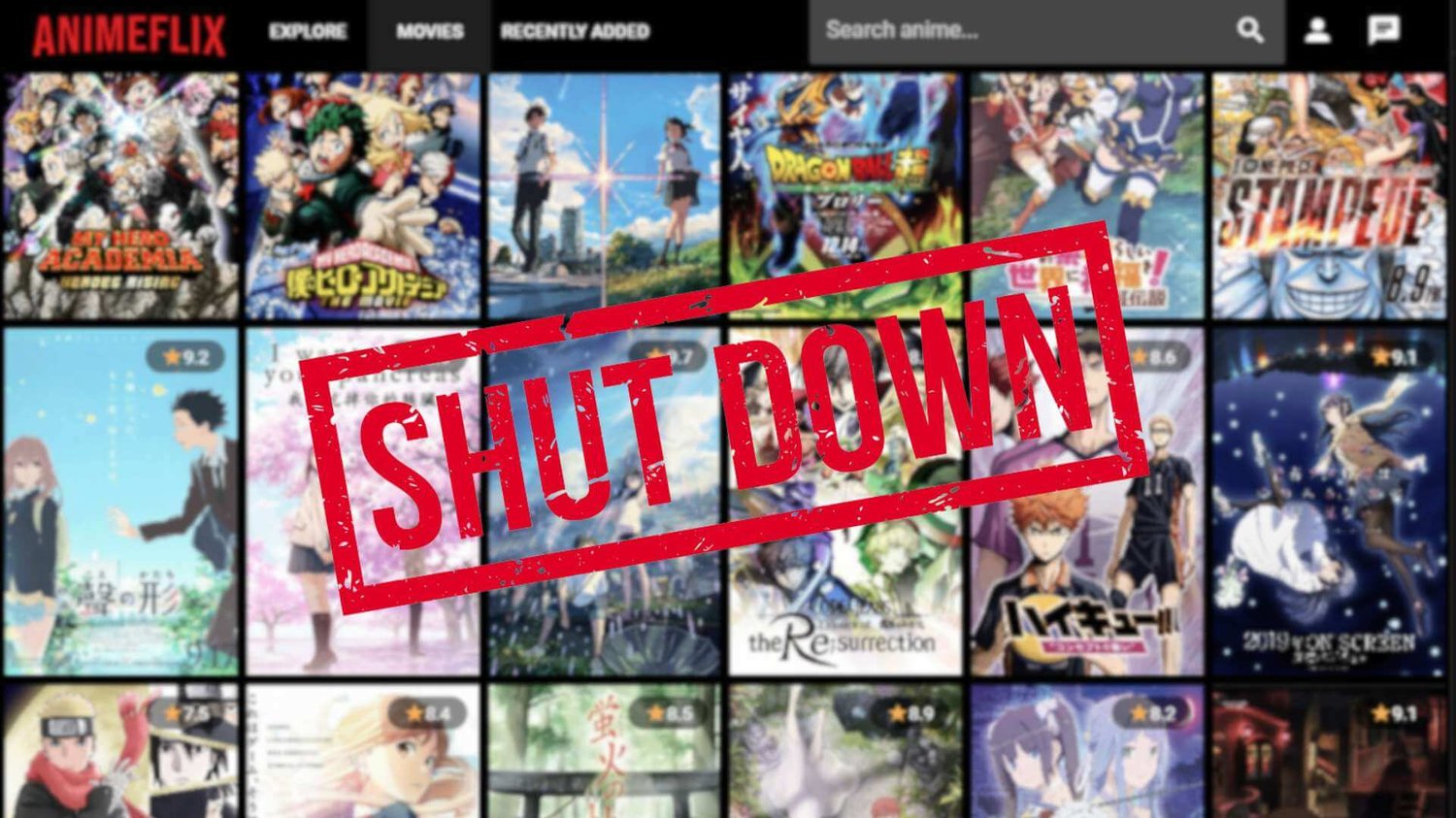 AnimeFlix, shutdown