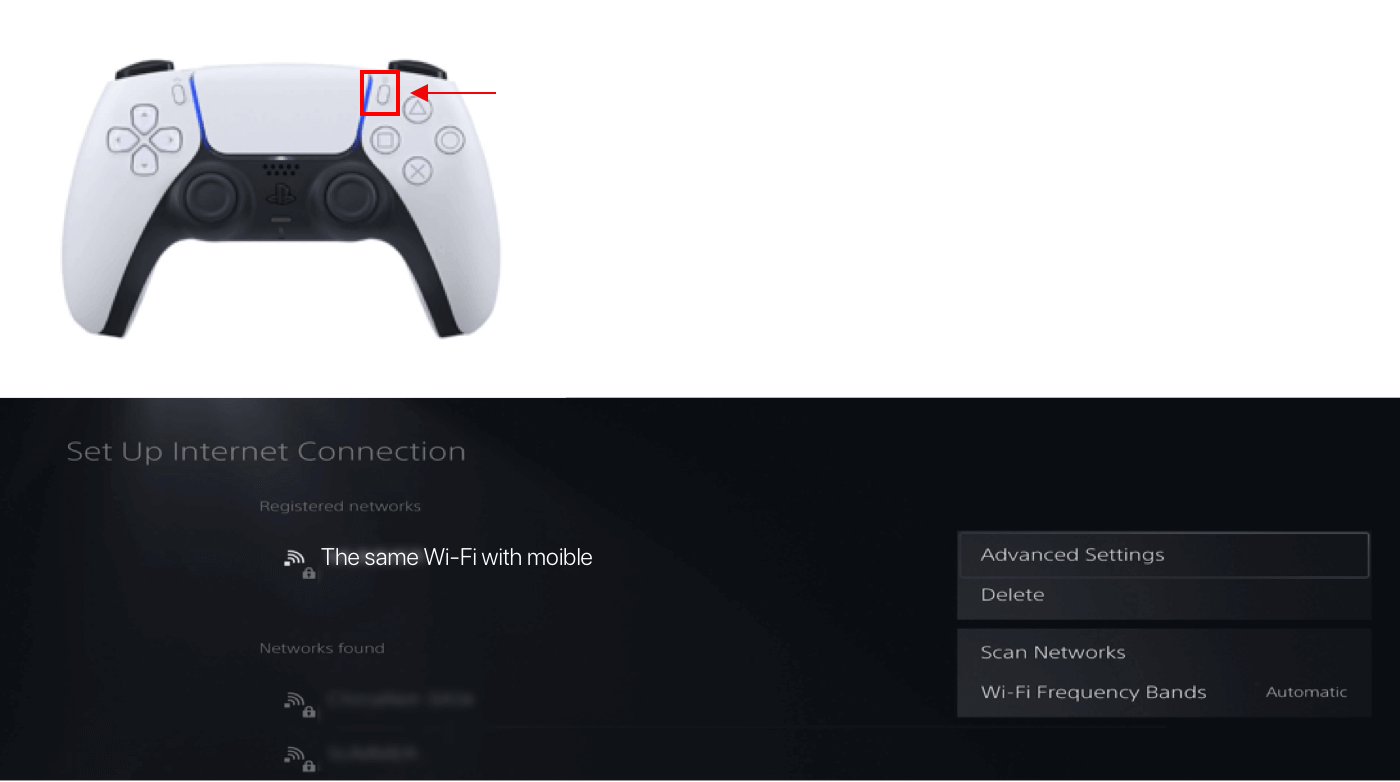 press the button