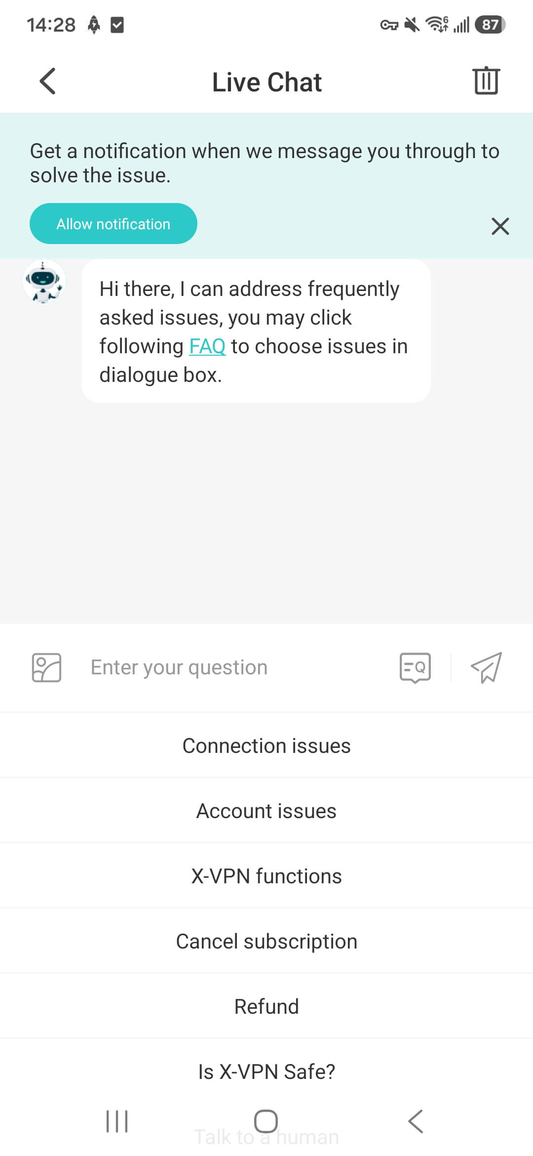 live chat