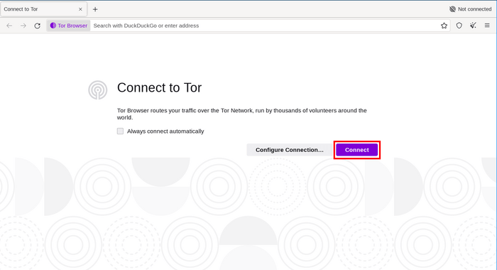 connect to tor network