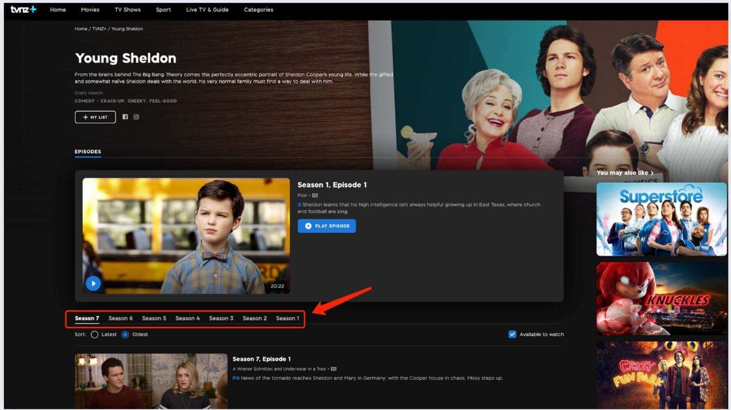 Where to Stream Young Sheldon for Free? TVNZ+