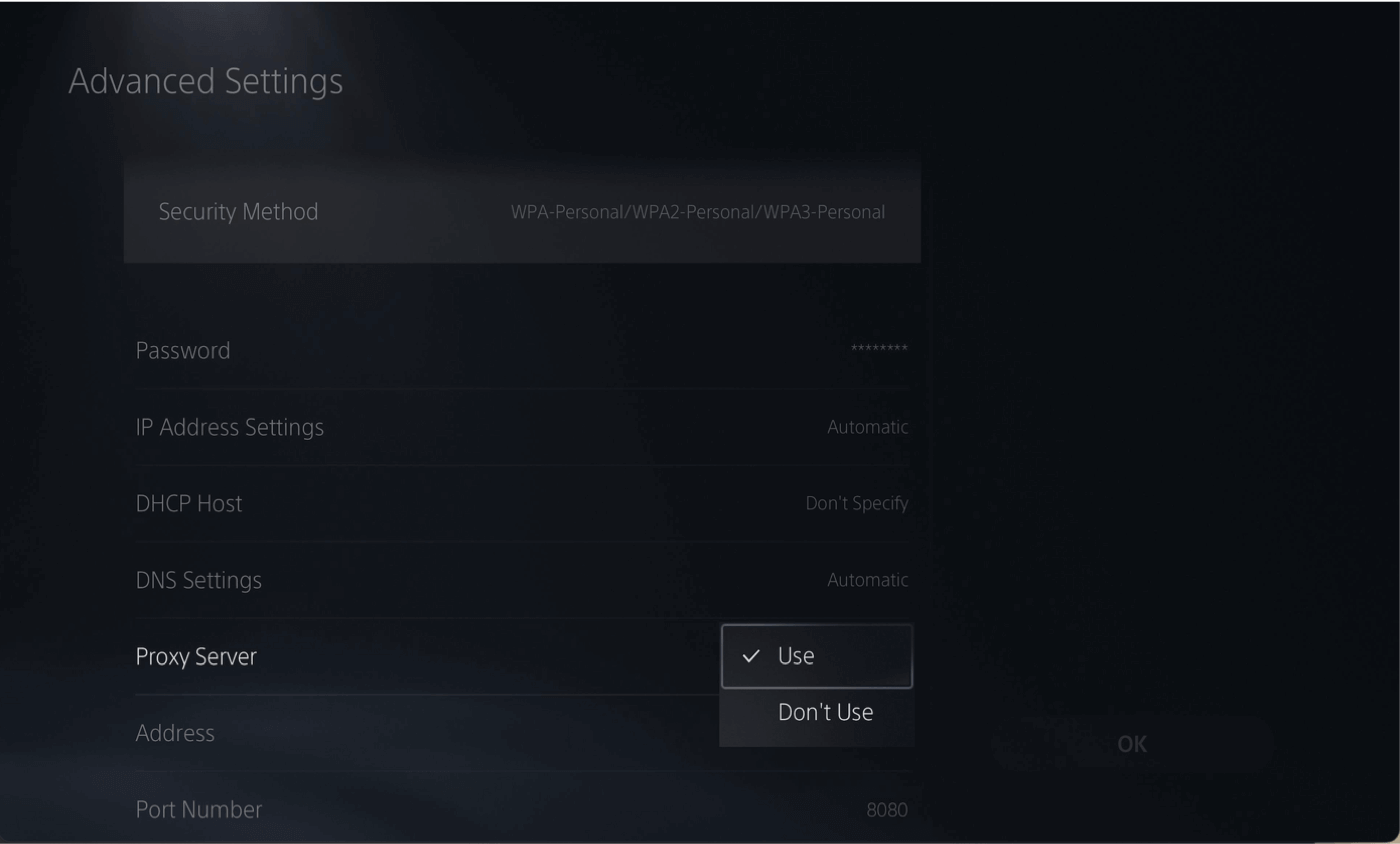 advanced settings