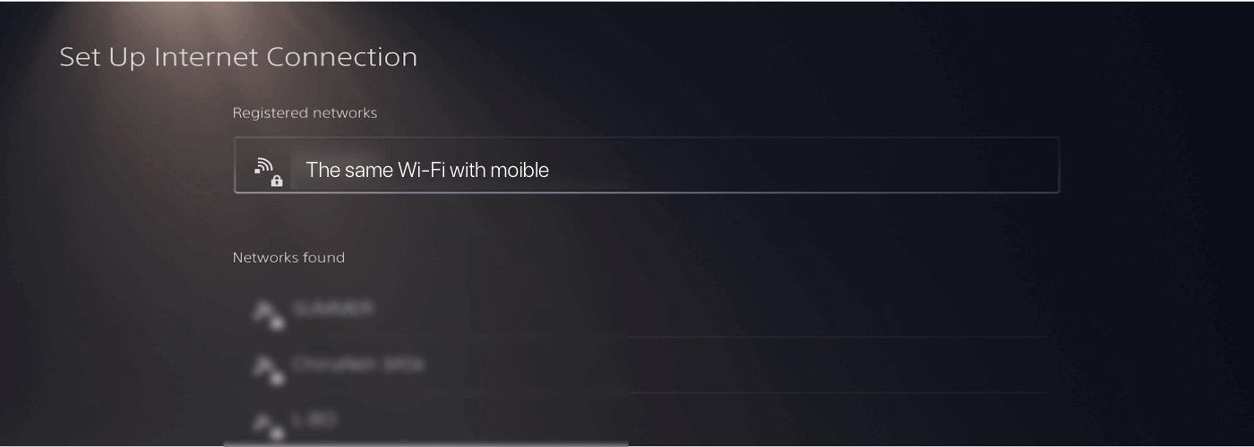 the same wifi with mobile