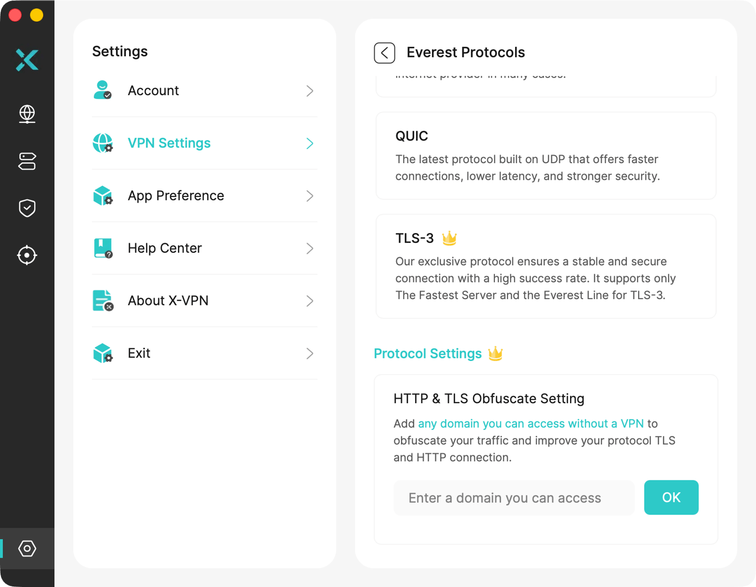 HTTP&TLS Obfuscate Setting