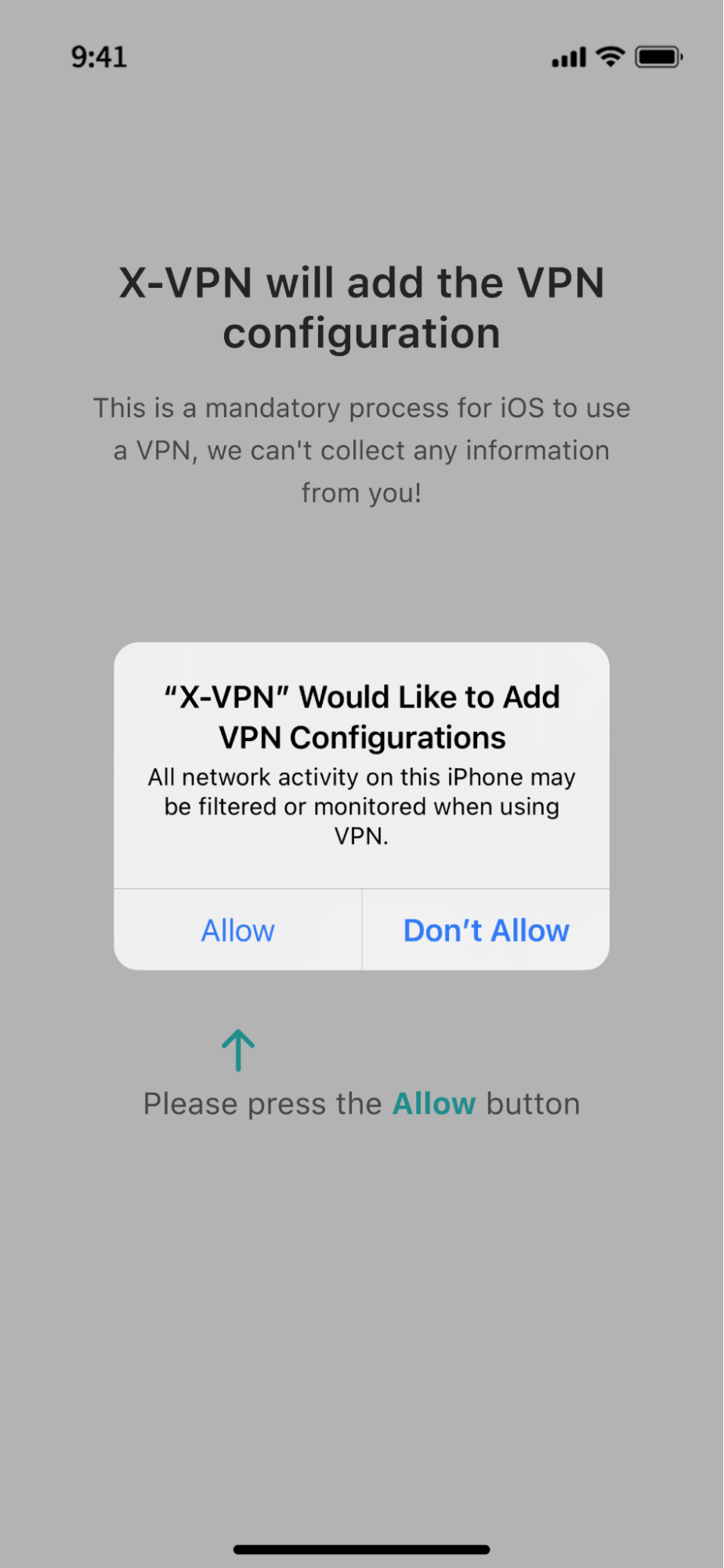 allow vpn configurations