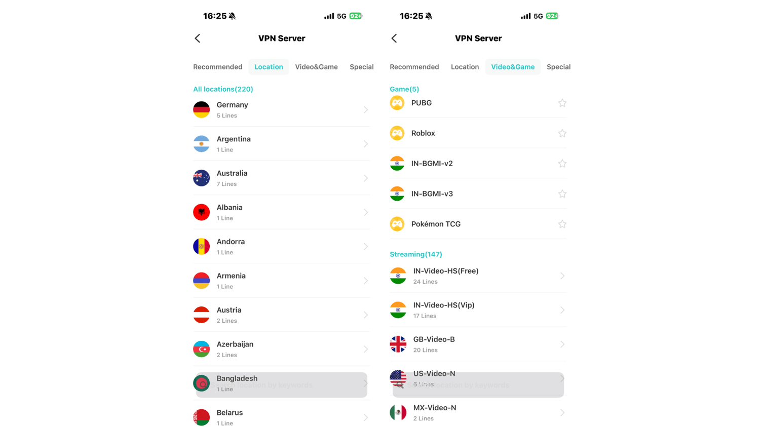 x-vpn servers