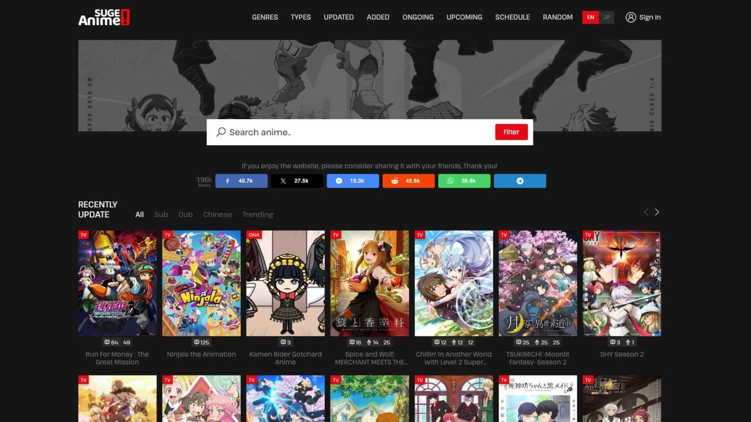 AnimeFlix alternative, animesurge