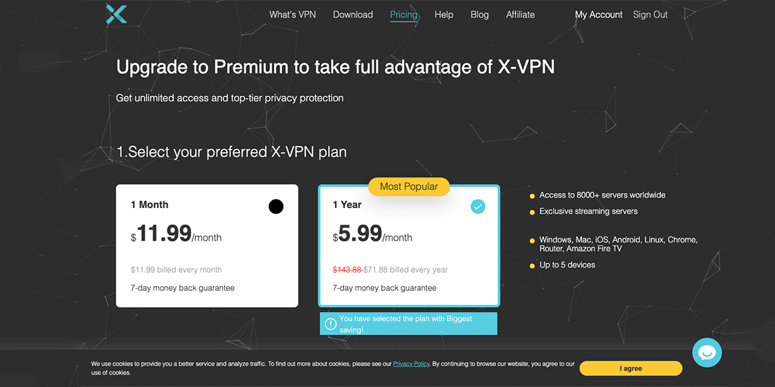 Probieren Sie CoinPayments aus: Kaufen Sie X-VPN mit Bitcoin und anderen Kryptowährungen.