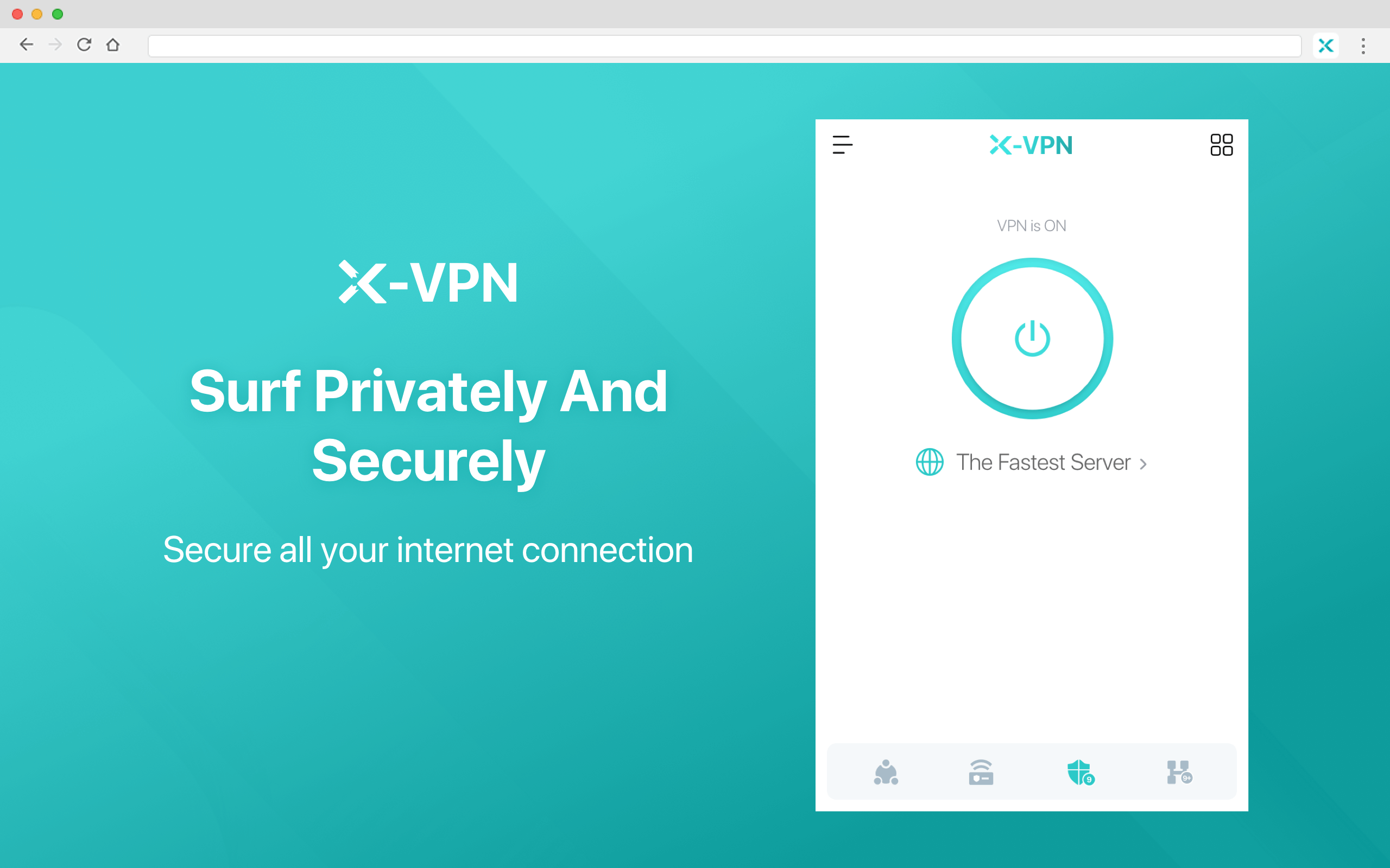 X-VPN Chrome extension