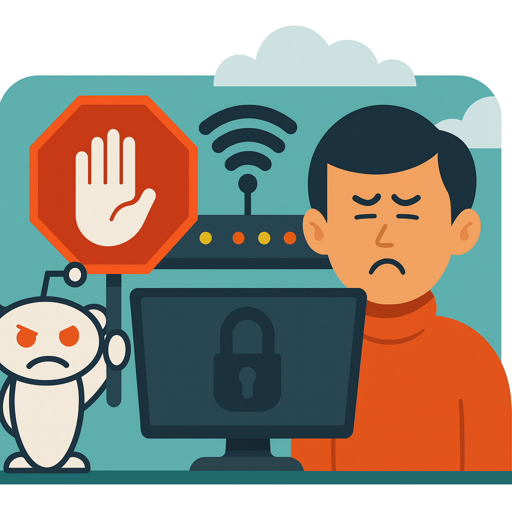 Reddit might block you if your IP looks suspicious