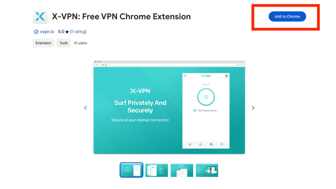 X-VPN Chrome Extension Free Download