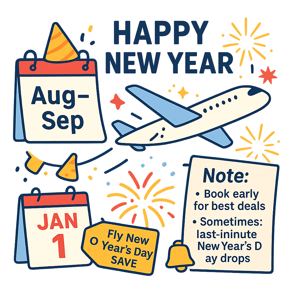 new year cheapest flight