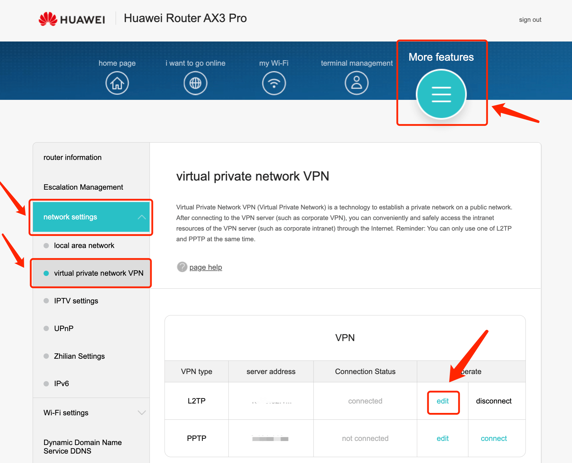 Set up X-VPN on Huawei router for L2TP | X-VPN apoio