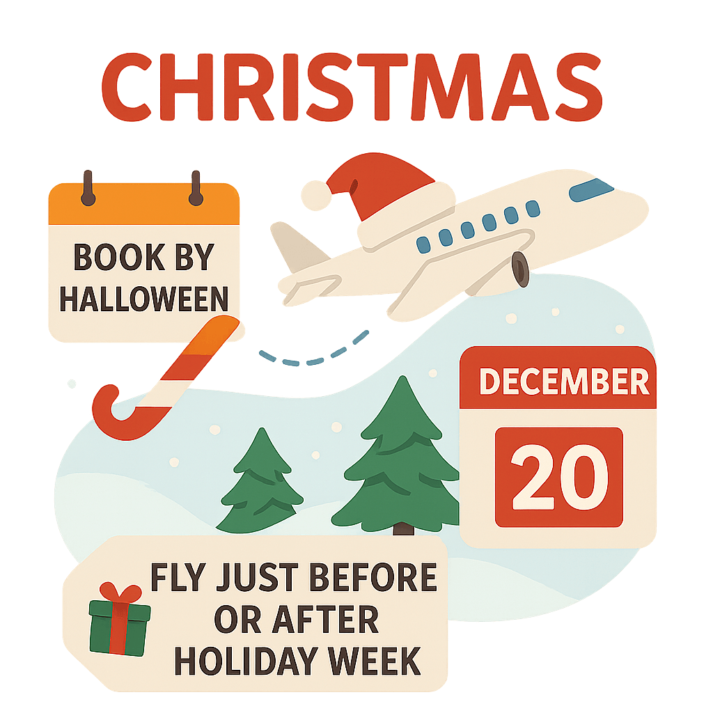 christmas cheapest flight