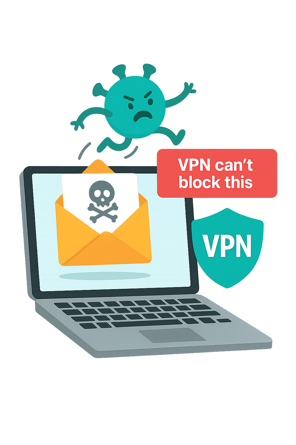 VPN can't block viruses