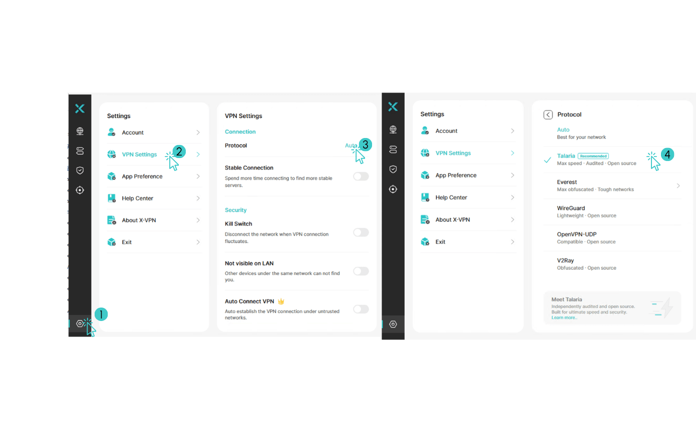 Connect in 4 Simple Steps