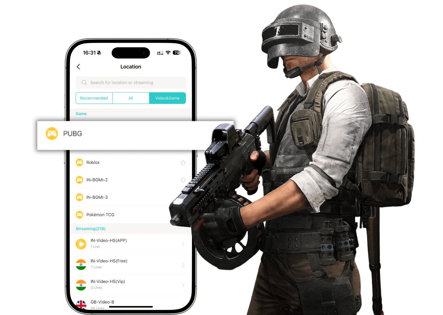 PUBG -optimized server